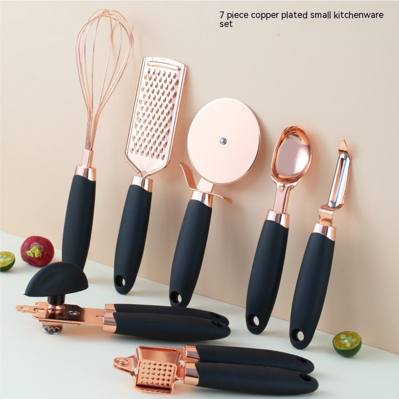 Arty Dine Copper Plated Kitchen Peeler Set