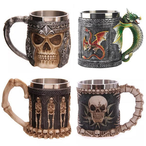 Arty Dine 400ML 3D Skull Mugs Coffee